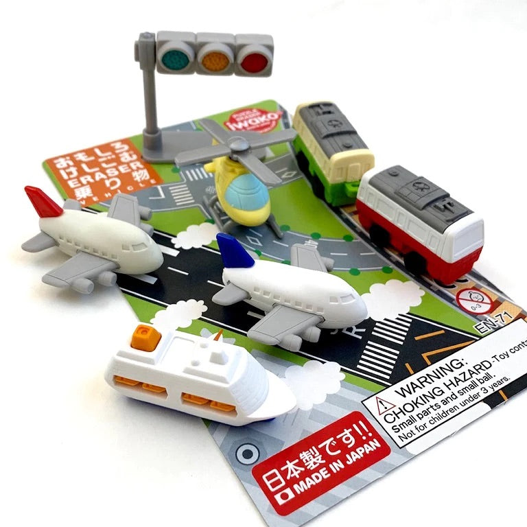 Iwako Vehicle Eraser Card