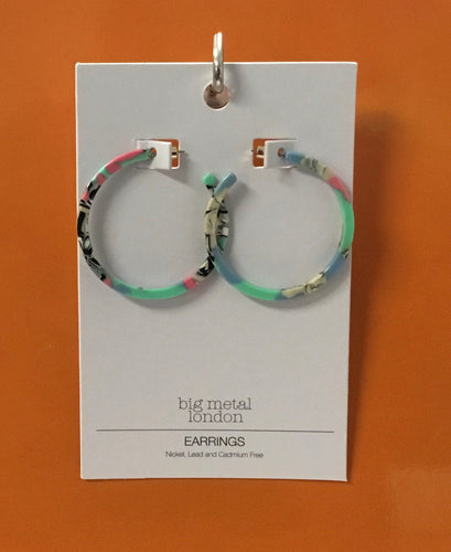 Kathryn Resin Statement Hoop Earrings