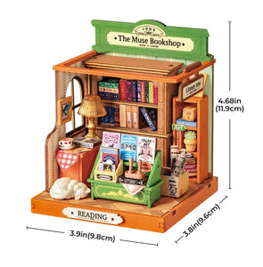 The Muse Bookshop Miniature House Kit
