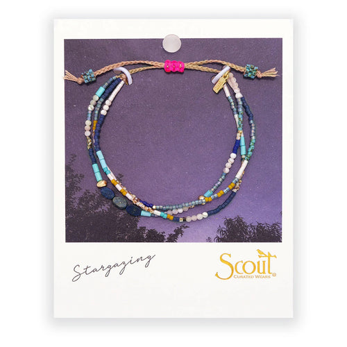 Mixed Media Bracelet - Truth, Lapis, Gold