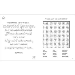 Golden Girls Word Search, Quips, Quotes and Coloring Book