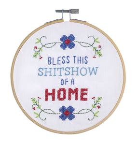 Bless This Shit Show Embroidery Kit