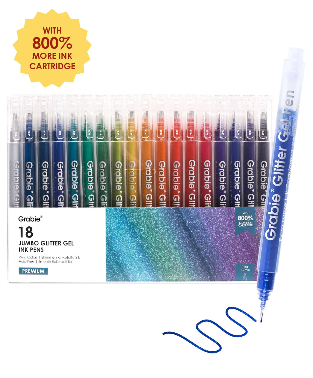 Iridescent Glitter Gel Ink Pens