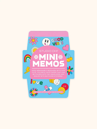 Retro Vibes Mini Memos With Stickers