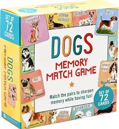 Dogs Memory Match Game (Set of 72 Cards)