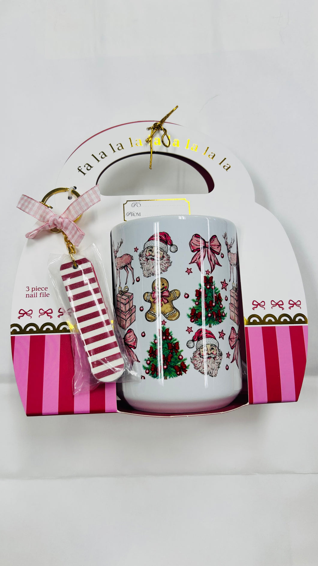 Simply Southern Christmas and Nail File Mug Set