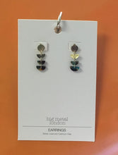 Sophia Geometric Metal and Resin Dangle Earrings