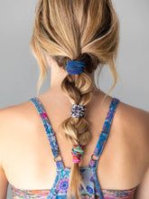 Boho Bands Hair Ties Set Of 3 - Blue Floral