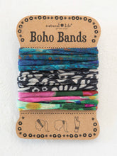 Boho Bands Hair Ties Set Of 3 - Blue Floral