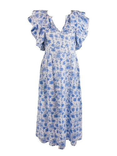 Blue Bud Maxi Dress