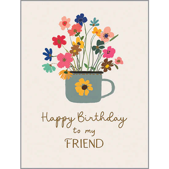Birthday cup of flowers (Gina B Designs)