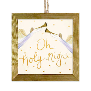 Holy Angels Wooden Framed Ornament