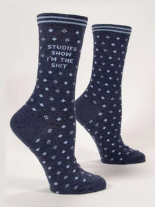 Studies Show I’m The S**t Women's Crew Socks