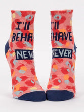 I’ll Behave Never Women’s Ankle Socks