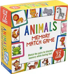 Animals Memory Match Game