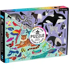 Animal Kingdom 100 Piece Double Sided Puzzle