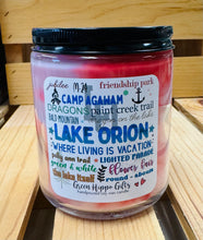 Lake Orion, Michigan Subway Words 9 oz. Candle