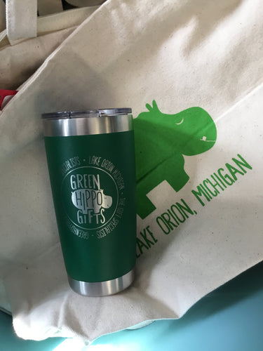 Green Hippo Gifts Tumbler