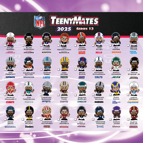 NFL Teenymates Collectible Figure Blind Pack 2025