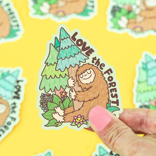 Love The Forest Bigfoot Sasquatch Car Decal Sticker