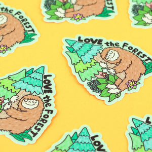 Love The Forest Bigfoot Sasquatch Car Decal Sticker