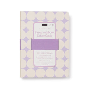 Darling Dots Casey Notebook with Phone Loop