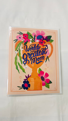 Worlds Greatest Mom Greeting Card