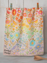 Natural Life Cotton Dish Towel Thankful & Grateful Floral