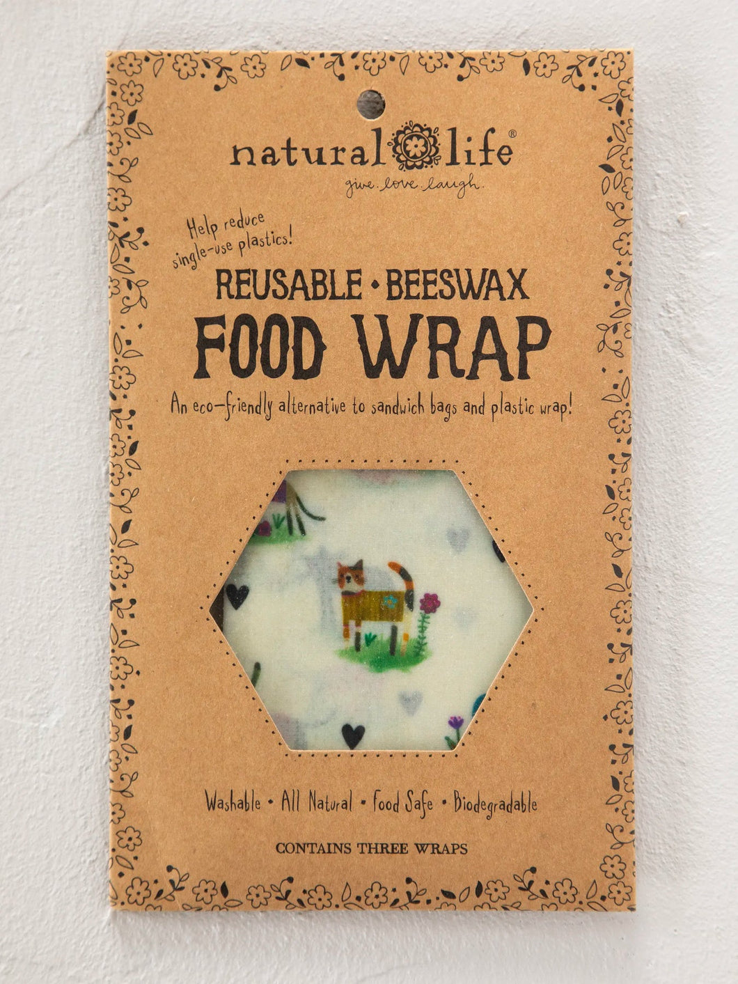 Beeswax Wraps by Natural Life - Cat