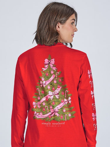 Simply Southern Red Tree Long Sleeve