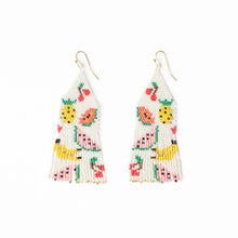 Delilah Fruit Beaded Fringe Earrings