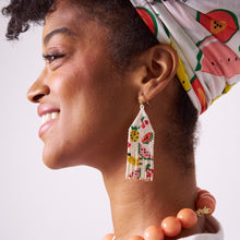 Delilah Fruit Beaded Fringe Earrings