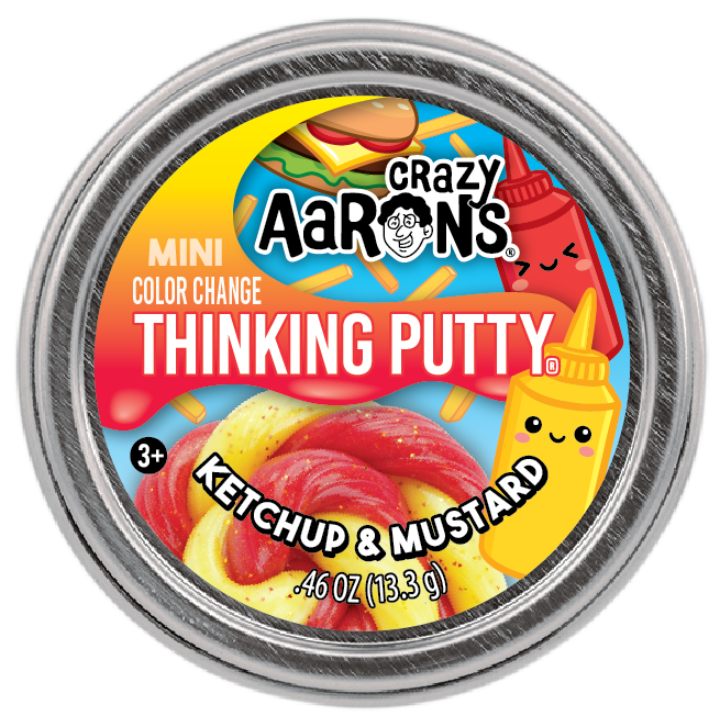 Mini Thinking Putty Ketchup and Mustard