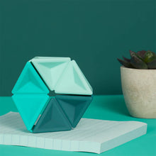 Speks Teal Pivot Silicone Flexagon
