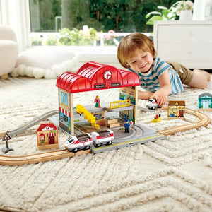 Portable Train Station Set