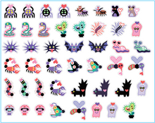 Scary Little Creature Sticker Set