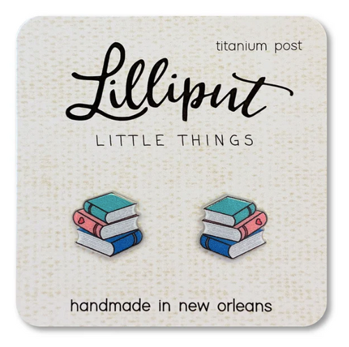 Lilliput Book Stack Earrings