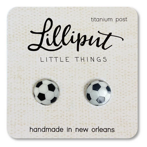 Lilliput Soccer Ball Earrings