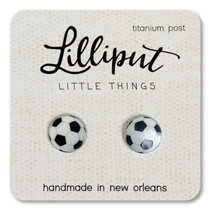 Lilliput Soccer Ball Earrings