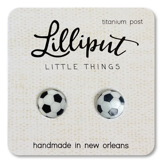 Lilliput Soccer Ball Earrings
