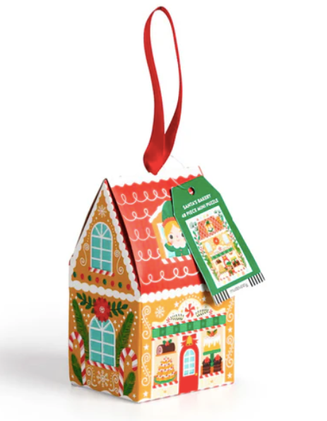 Santa's Bakery Puzzle Ornament