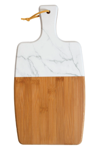 Faux Marble Bamboo Serving Paddle