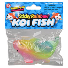 Sticky Rainbow Koi Fish 4.5"