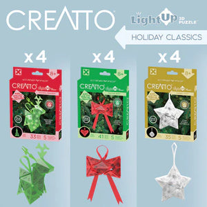 3D Puzzle Light Up Ornaments