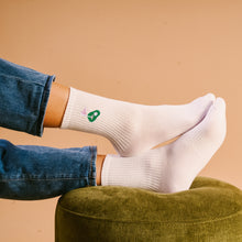 Embroidered Crew Socks-Golf