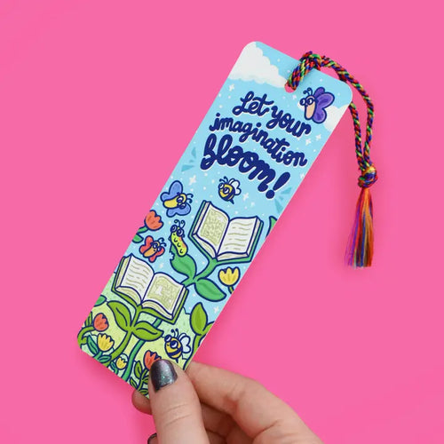 Let Your Imagination Bloom Reader Gift Bookmark with Tassel