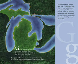 M is for Mitten Michigan Hardcover Book
