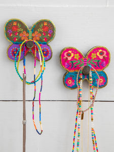 Butterfly Wooden Hooks, Set of 2