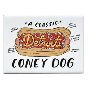 Detroit Coney Dog Rectangle Magnet