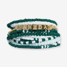 Bracelet Stack Game Day White + Green